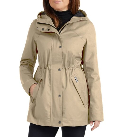Hunter Jackets & Blazers - NWT - Hunter Tan Rain Jacket Water Resistant Cotton Smock – Size XL